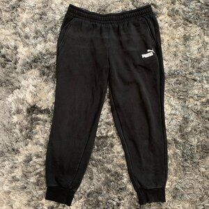 Puma Mens Sz XL Black Sweatpants With Pockets